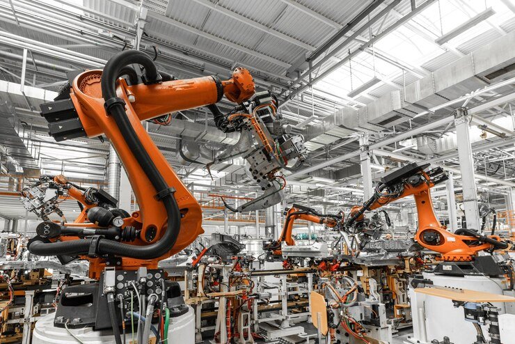 Impacto da robótica na produção industrial moderna
